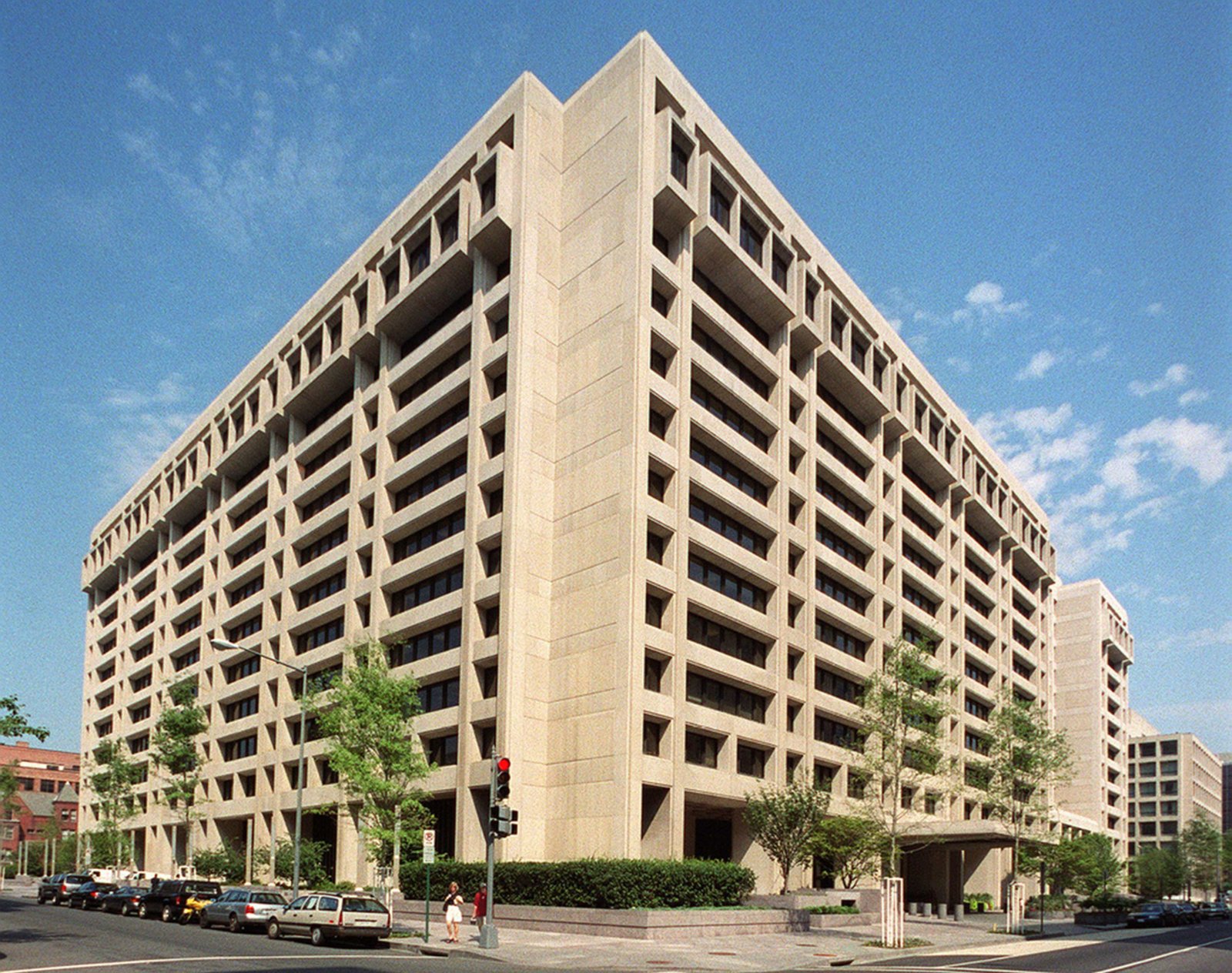 Xarunta Sanduuqa Lacagta Adduunka (IMF) ee Washington, DC; sawir tusaale ah.